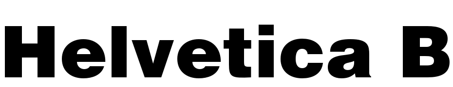 Helvetica Black Font Download Free
